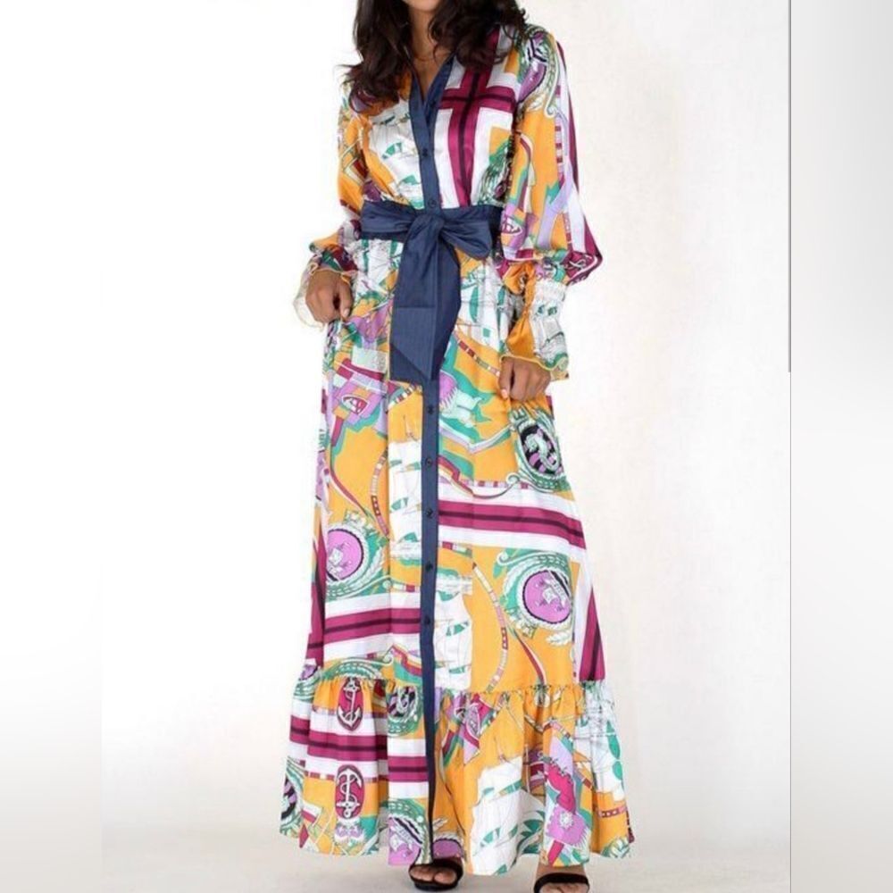‎Eien colors art maxi dress
